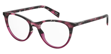 Premium Women Levi's Model Eyeglasses: LV 1034 - Havana- SpecSMART Eye Clinic (Diagonal View)